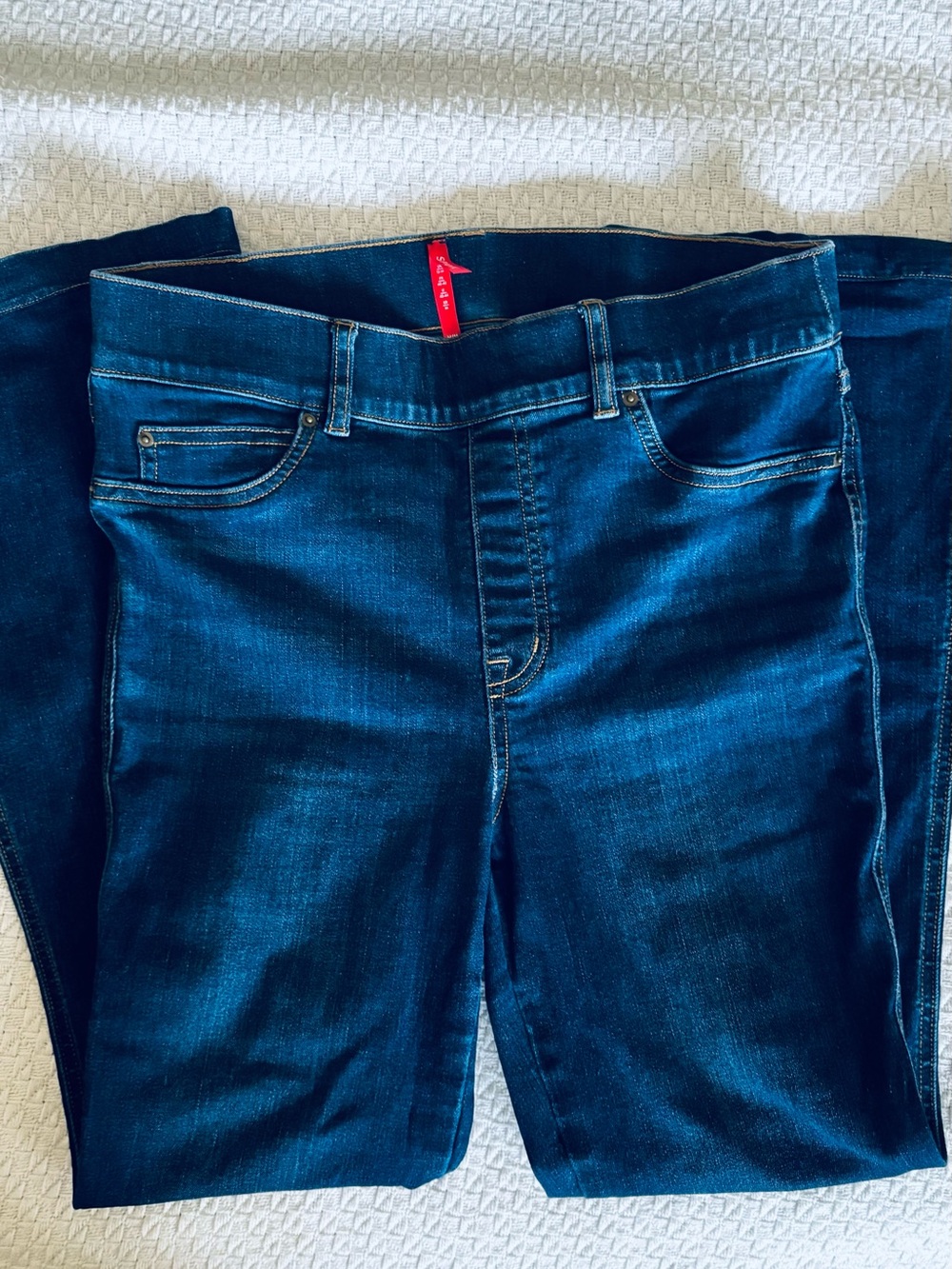 SPANX Dark Blue Bootcut  Leg Stretch Jeans